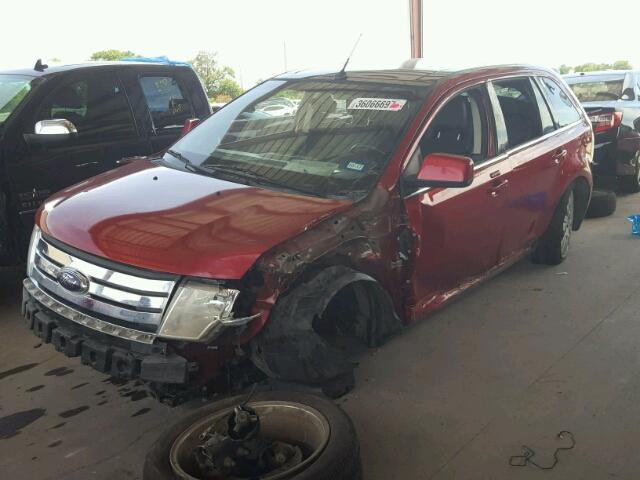 2FMDK3KC5ABA22494 - 2010 FORD EDGE LIMIT RED photo 2