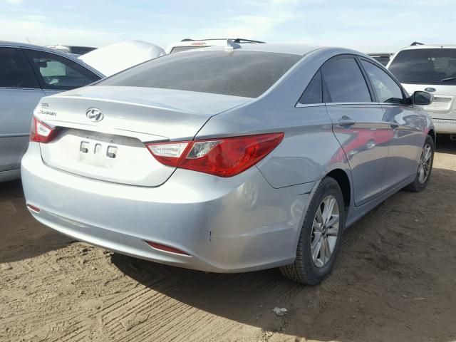 5NPEB4AC2BH288786 - 2011 HYUNDAI SONATA GLS BLUE photo 4