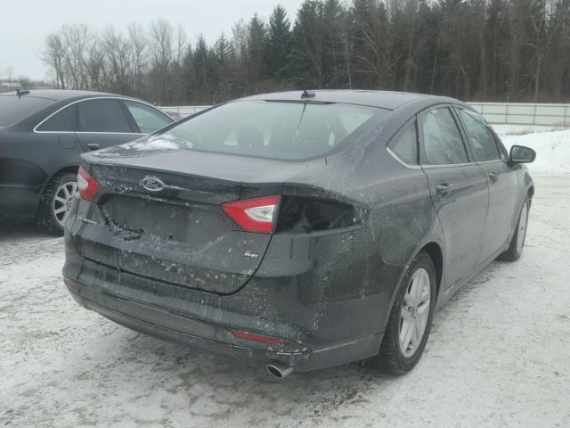 3FA6P0H76GR222968 - 2016 FORD FUSION SE BLACK photo 4