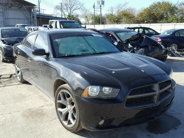 2C3CDXHG4DH525208 - 2013 DODGE CHARGER SX BLACK photo 1