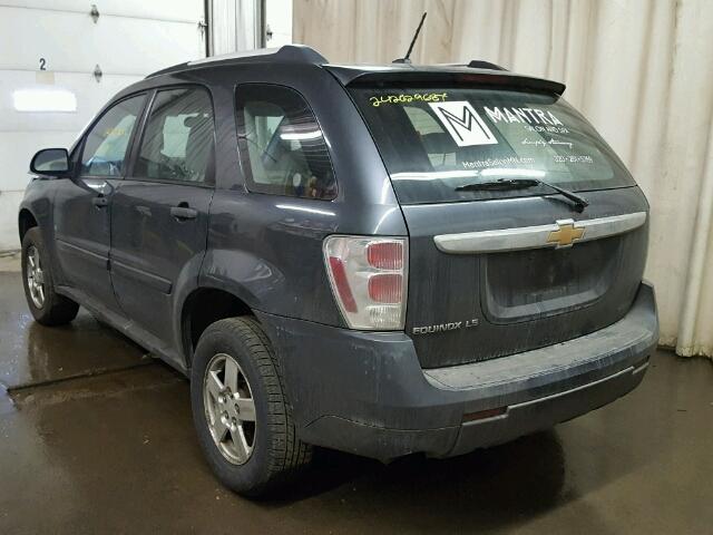 2CNDL13F896207010 - 2009 CHEVROLET EQUINOX LS CHARCOAL photo 3