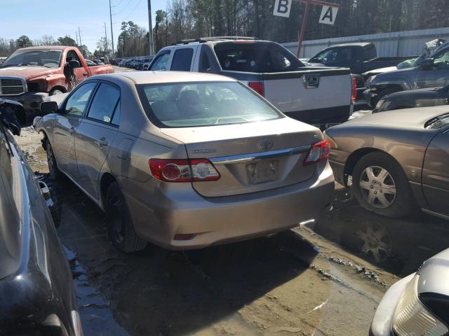 2T1BU4EE8BC748657 - 2011 TOYOTA COROLLA BA GOLD photo 3