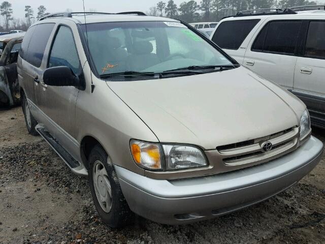 4T3ZF13C1YU214911 - 2000 TOYOTA SIENNA LE BEIGE photo 1