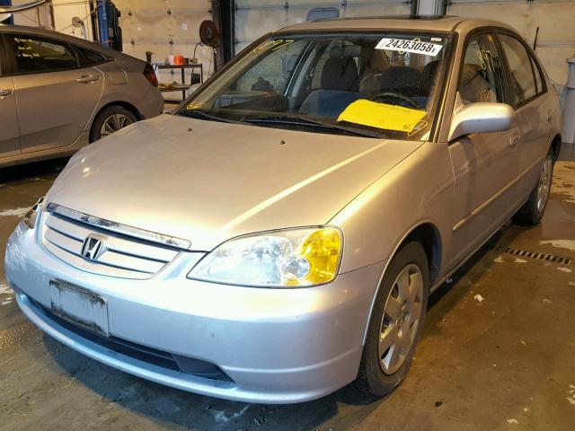 2HGES26792H551933 - 2002 HONDA CIVIC EX SILVER photo 2