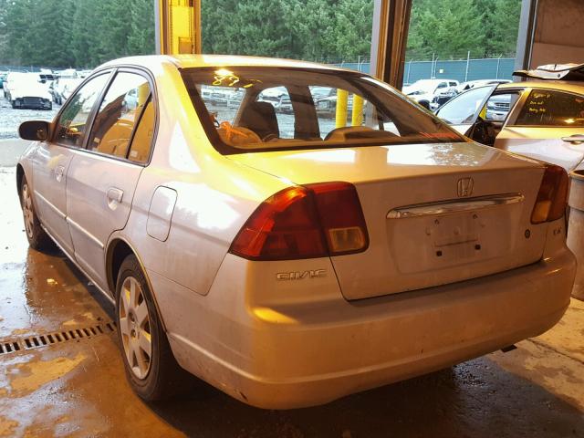 2HGES26792H551933 - 2002 HONDA CIVIC EX ვერცხლისფერი ფოტო 3