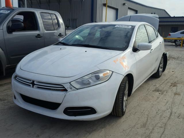 1C3CDFBA5DD240559 - 2013 DODGE DART SXT WHITE photo 2