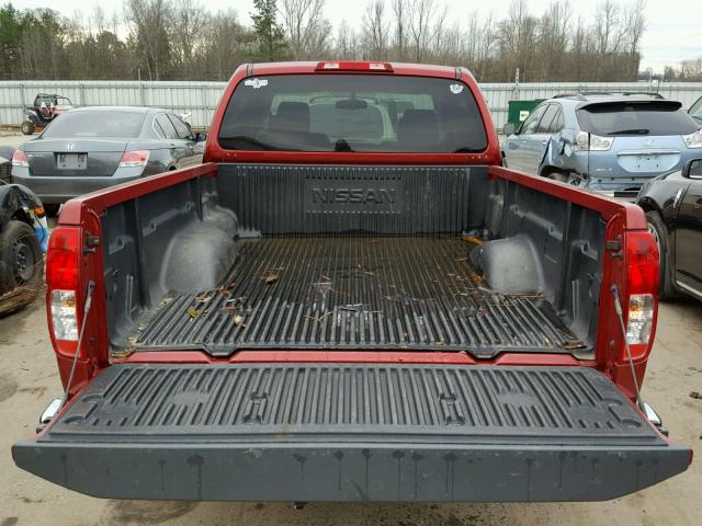 1N6BD0CT6DN739236 - 2013 NISSAN FRONTIER S RED photo 9