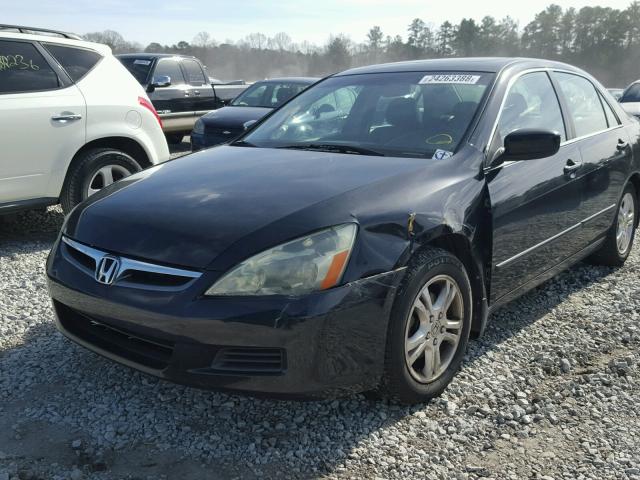 1HGCM56807A004809 - 2007 HONDA ACCORD EX BLACK photo 2