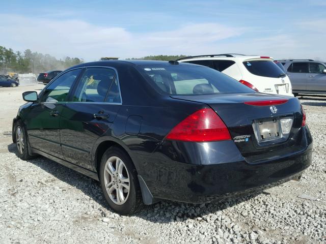 1HGCM56807A004809 - 2007 HONDA ACCORD EX BLACK photo 3