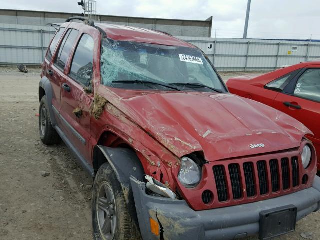 1J4GL48K15W705875 - 2005 JEEP LIBERTY SP MAROON photo 9