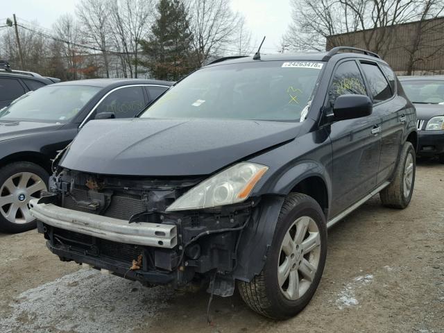 JN8AZ08WX6W503287 - 2006 NISSAN MURANO SL BLACK photo 2