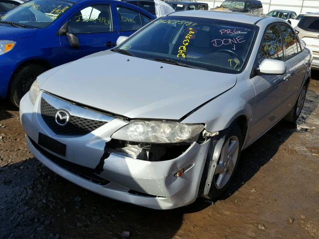 1YVFP80C445N76921 - 2004 MAZDA 6 I SILVER photo 2