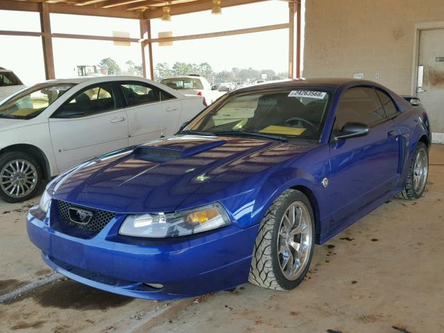 1FAFP42X64F224017 - 2004 FORD MUSTANG GT BLUE photo 2