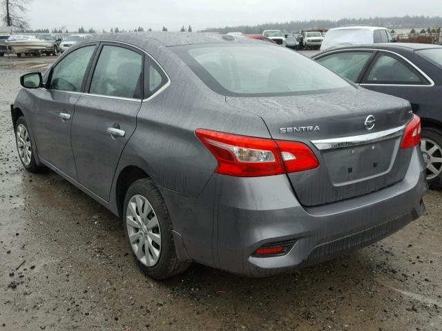 3N1AB7AP4GL653305 - 2016 NISSAN SENTRA S GRAY photo 3