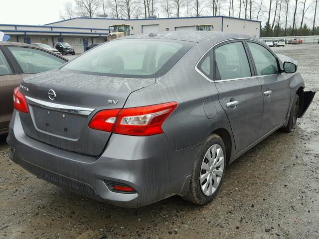 3N1AB7AP4GL653305 - 2016 NISSAN SENTRA S GRAY photo 4