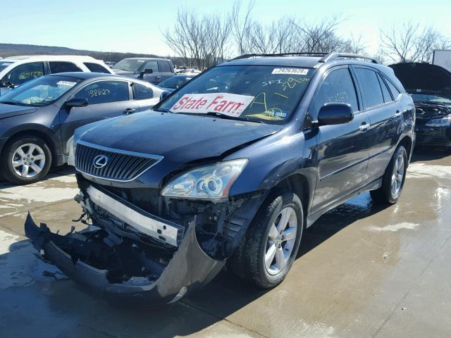 2T2HK31U07C044687 - 2007 LEXUS RX 350 BLUE photo 2