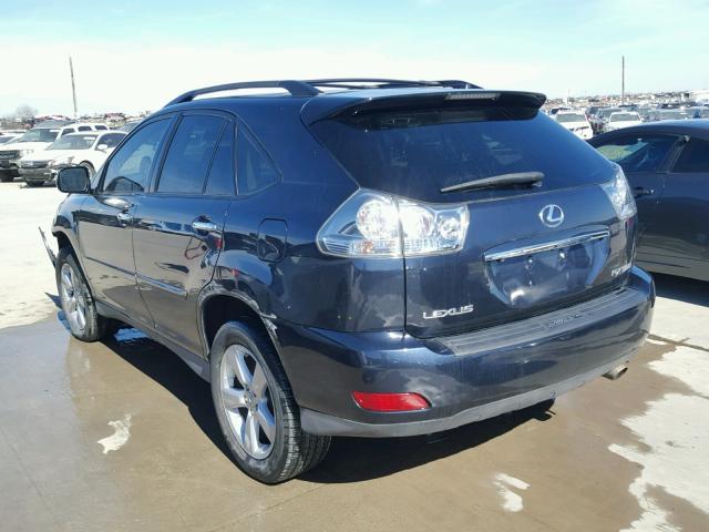 2T2HK31U07C044687 - 2007 LEXUS RX 350 BLUE photo 3