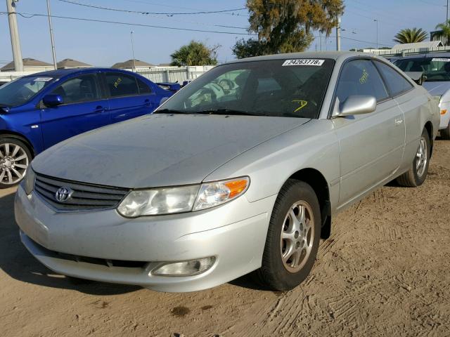 2T1CE22P93C025378 - 2003 TOYOTA CAMRY SOLA SILVER photo 2