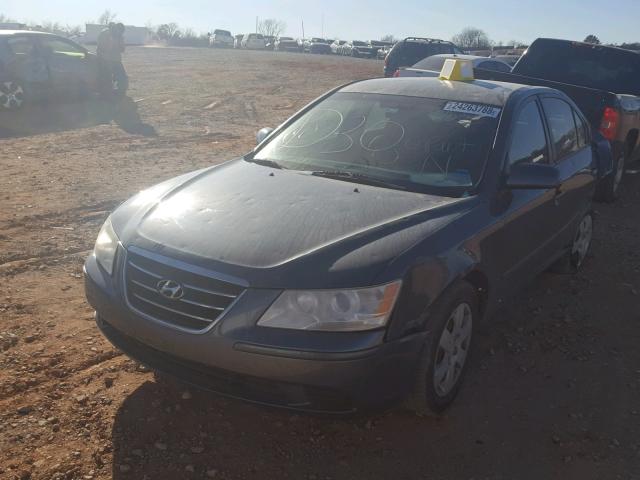 5NPET46C69H470832 - 2009 HYUNDAI SONATA GLS BLUE photo 2