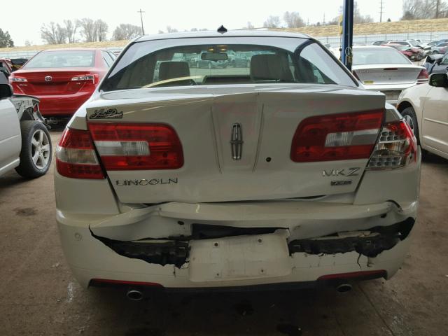 3LNHM28T58R634817 - 2008 LINCOLN MKZ WHITE photo 9