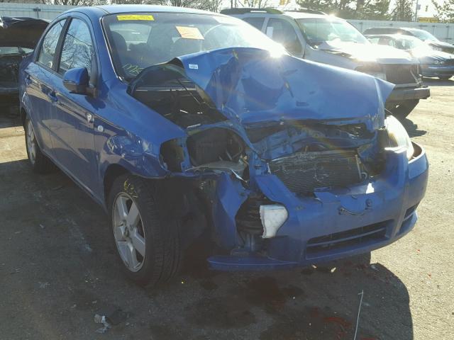 KL1TD56658B122905 - 2008 CHEVROLET AVEO BASE BLUE photo 1