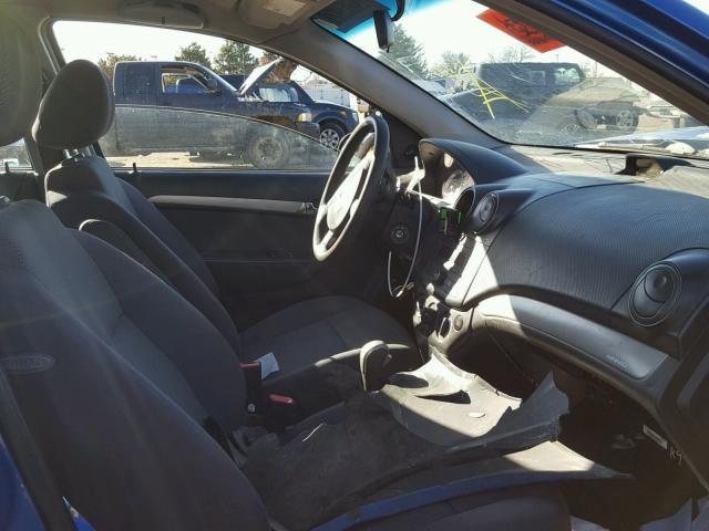KL1TD56658B122905 - 2008 CHEVROLET AVEO BASE BLUE photo 5