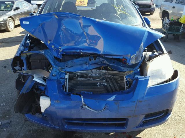 KL1TD56658B122905 - 2008 CHEVROLET AVEO BASE BLUE photo 9