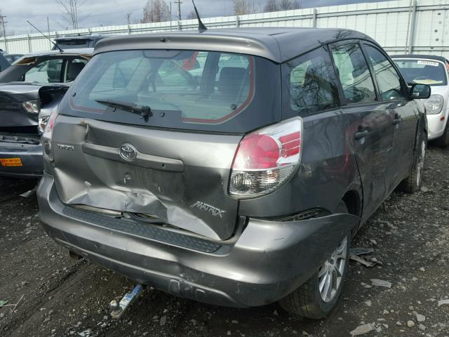 2T1KR32E37C682428 - 2007 TOYOTA COROLLA MA GRAY photo 4