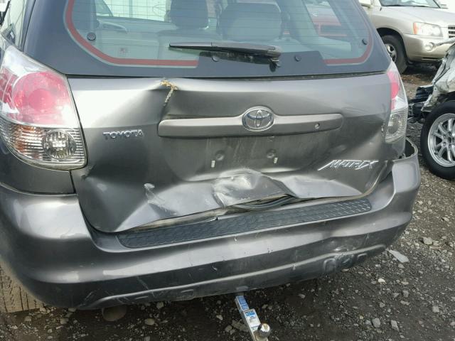 2T1KR32E37C682428 - 2007 TOYOTA COROLLA MA GRAY photo 9