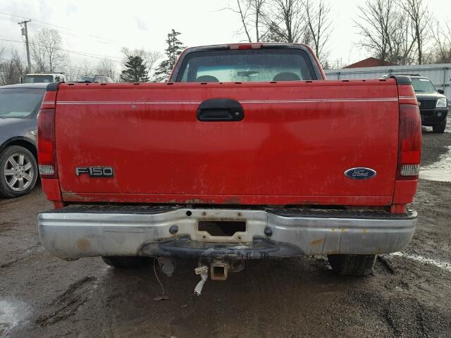 1FTZF17W5WNB77399 - 1998 FORD F150 RED photo 6