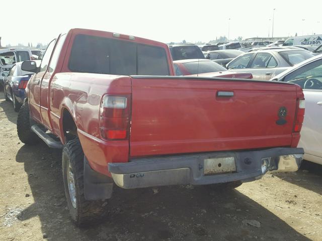 1FTYR14U61PA87570 - 2001 FORD RANGER SUP RED photo 3