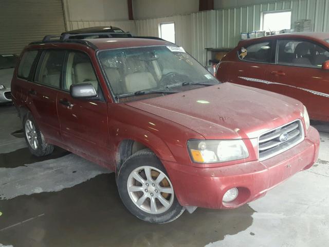 JF1SG65635H726101 - 2005 SUBARU FORESTER 2 RED photo 1
