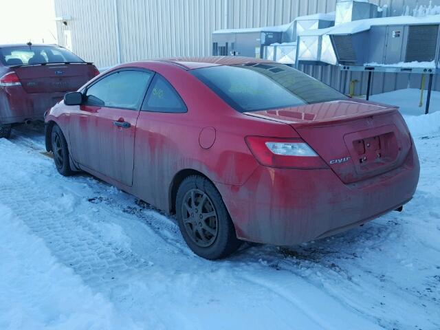 2HGFG12347H004532 - 2007 HONDA CIVIC DX-G RED photo 3