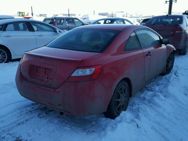 2HGFG12347H004532 - 2007 HONDA CIVIC DX-G RED photo 4