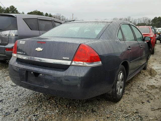 2G1WT57K291216108 - 2009 CHEVROLET IMPALA 1LT BLUE photo 4