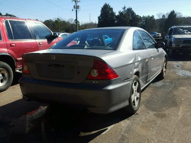 1HGEM21055L004217 - 2005 HONDA CIVIC EX GRAY photo 4