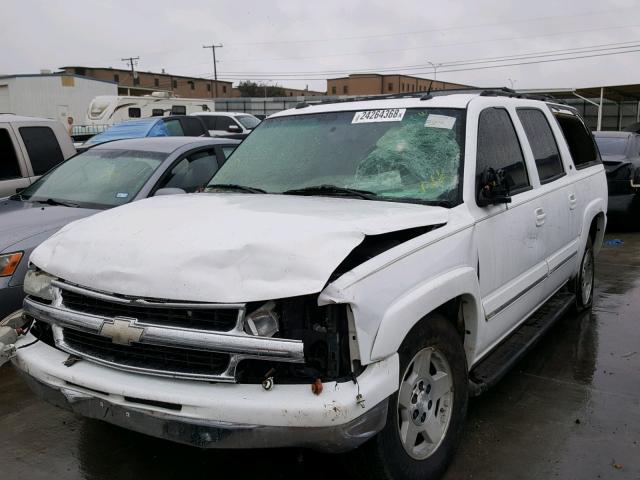 1GNEC16Z55R117852 - 2005 CHEVROLET SUBURBAN C WHITE photo 2