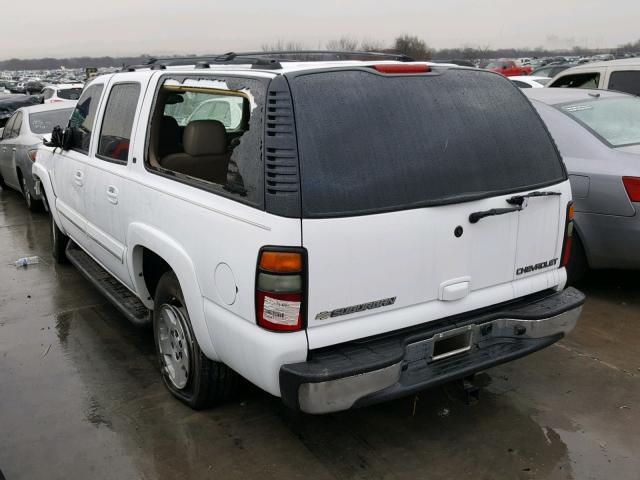 1GNEC16Z55R117852 - 2005 CHEVROLET SUBURBAN C WHITE photo 3