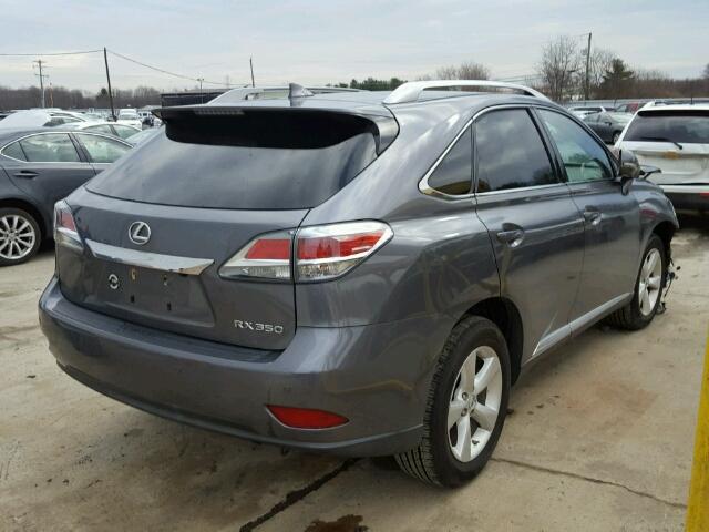 JTJBK1BA9E2039533 - 2014 LEXUS RX 350 GRAY photo 4