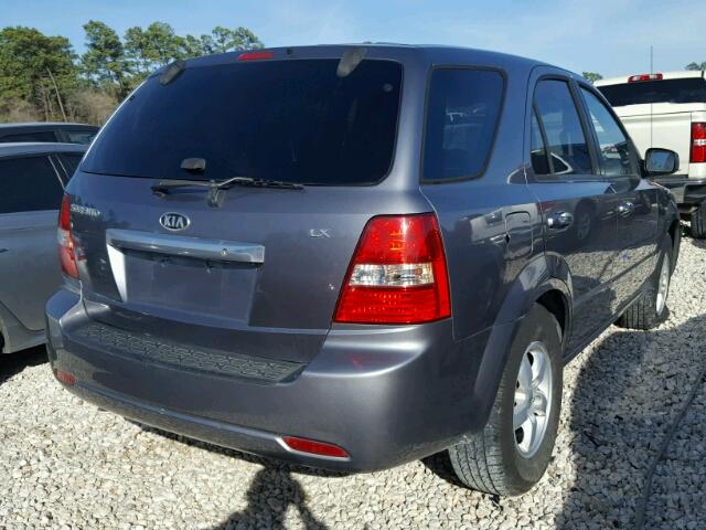 KNDJD735785847038 - 2008 KIA SORENTO EX BLUE photo 4