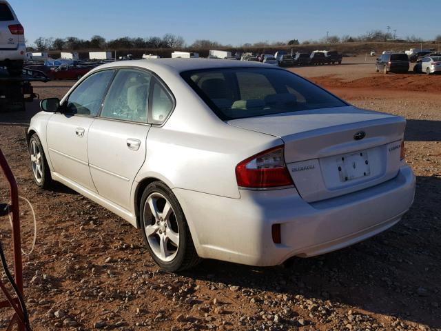 4S3BL616287223360 - 2008 SUBARU LEGACY 2.5 WHITE photo 3