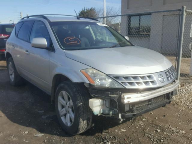 JN8AZ08T76W405386 - 2006 NISSAN MURANO SL GRAY photo 1