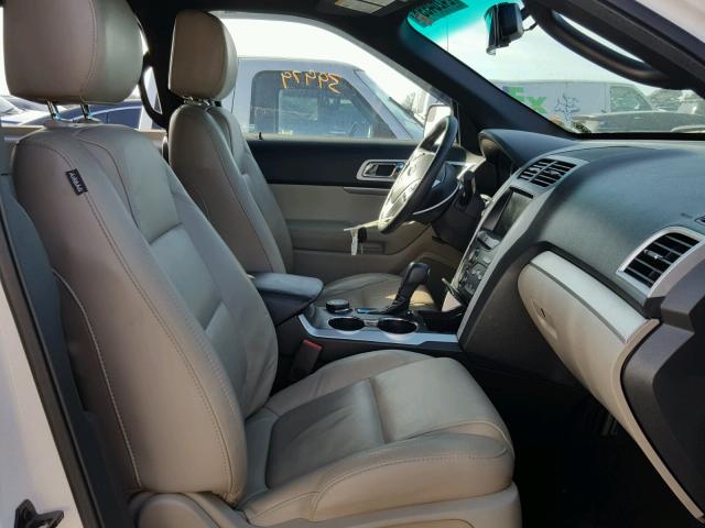 1FM5K8D80FGC11483 - 2015 FORD EXPLORER X WHITE photo 5
