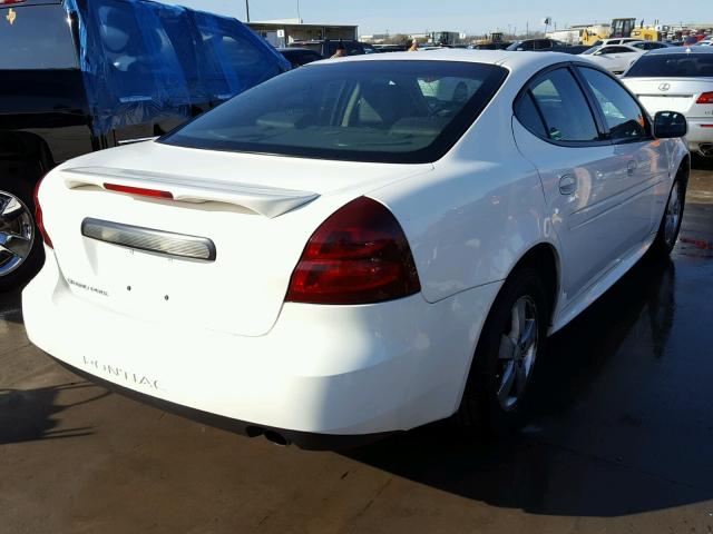 2G2WP552871176360 - 2007 PONTIAC GRAND PRIX WHITE photo 4