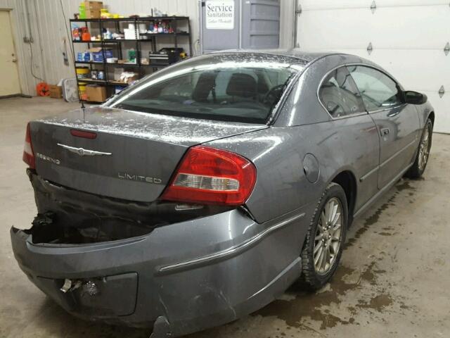 4C3AG52H64E043740 - 2004 CHRYSLER SEBRING LI GRAY photo 4