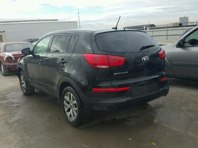 KNDPBCAC5F7769645 - 2015 KIA SPORTAGE L BLACK photo 3