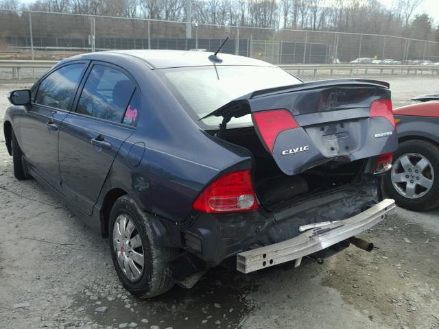 JHMFA36208S009426 - 2008 HONDA CIVIC HYBR BLUE photo 3