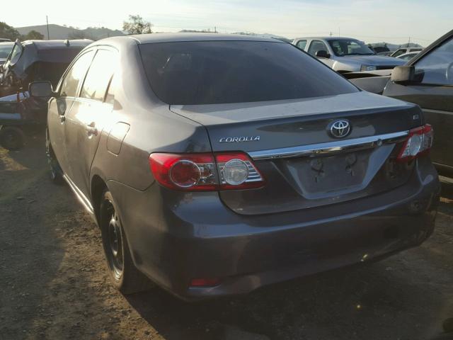 2T1BU4EE4DC104429 - 2013 TOYOTA COROLLA BA CHARCOAL photo 3