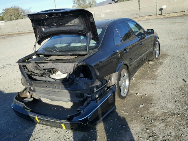 WDBUF56X27B031345 - 2007 MERCEDES-BENZ E 350 BLACK photo 4