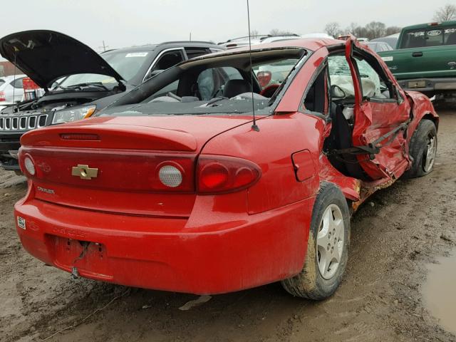 1G1JC12F157211220 - 2005 CHEVROLET CAVALIER RED photo 4